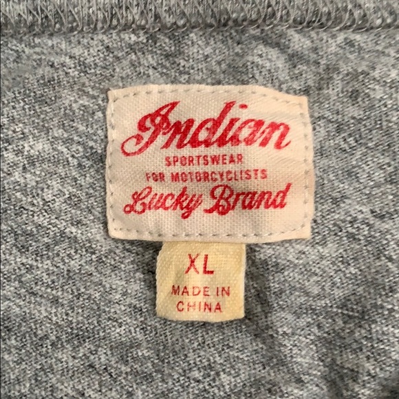 Lucky Brand Indian Motorcycles men’s size xl - Picture 2 of 3